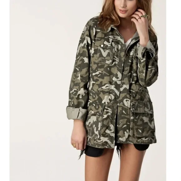 ASHLEY BT 26 INTERNATIONAL Camo Utility Jacket L - Picture 1 of 7